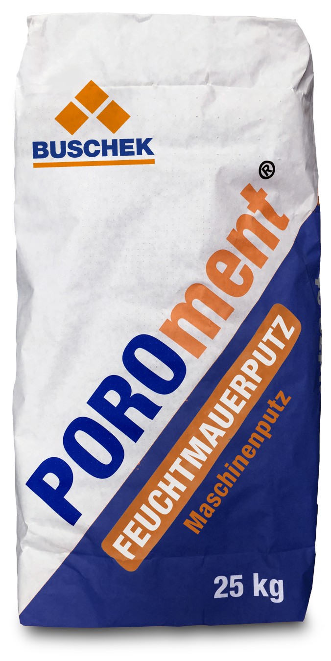 Buschek POROment Grobputz (= Vorspritzer) Maschinenputz für innen/außen 25kg