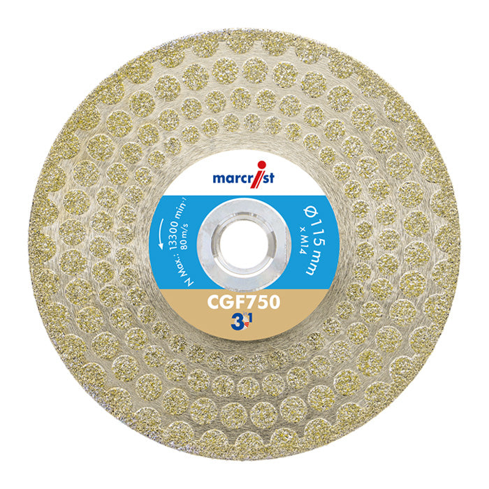 marcrist CGF750 3in1 Trenn-Schleif-Finishing Diamantscheibe