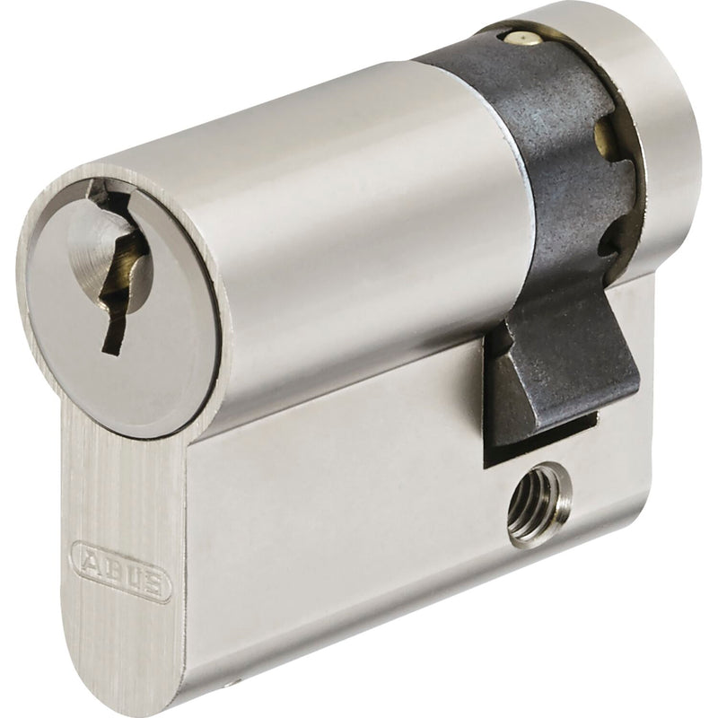 ABUS Einbauhalbzylinder A93 verschiedensperrend 40 mm vernickelt matt
