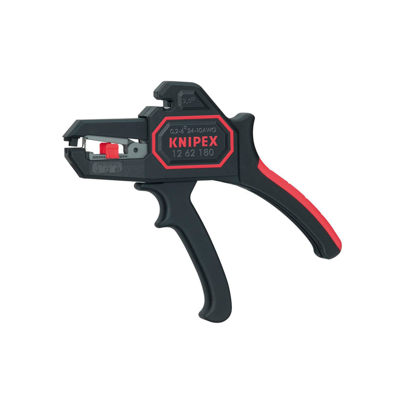 KNIPEX Abisolierzange selbsteinstellend 1262 / AWG 24-10 / 0,2-6 mm² / Länge 180 mm