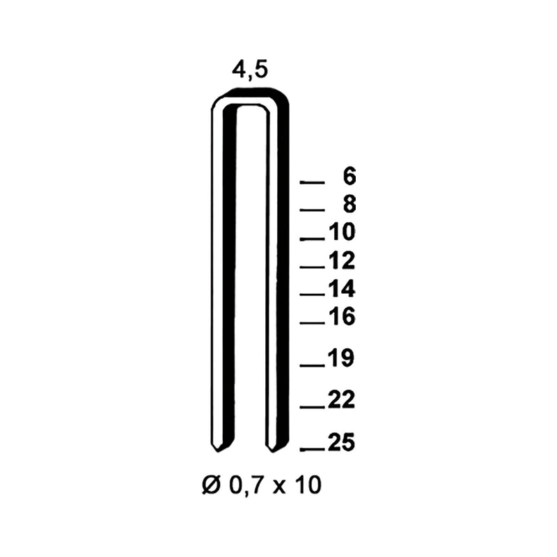 ALSAFIX Klammern Type O 25 mm aus Stahldraht verzinkt (10000 Stück)