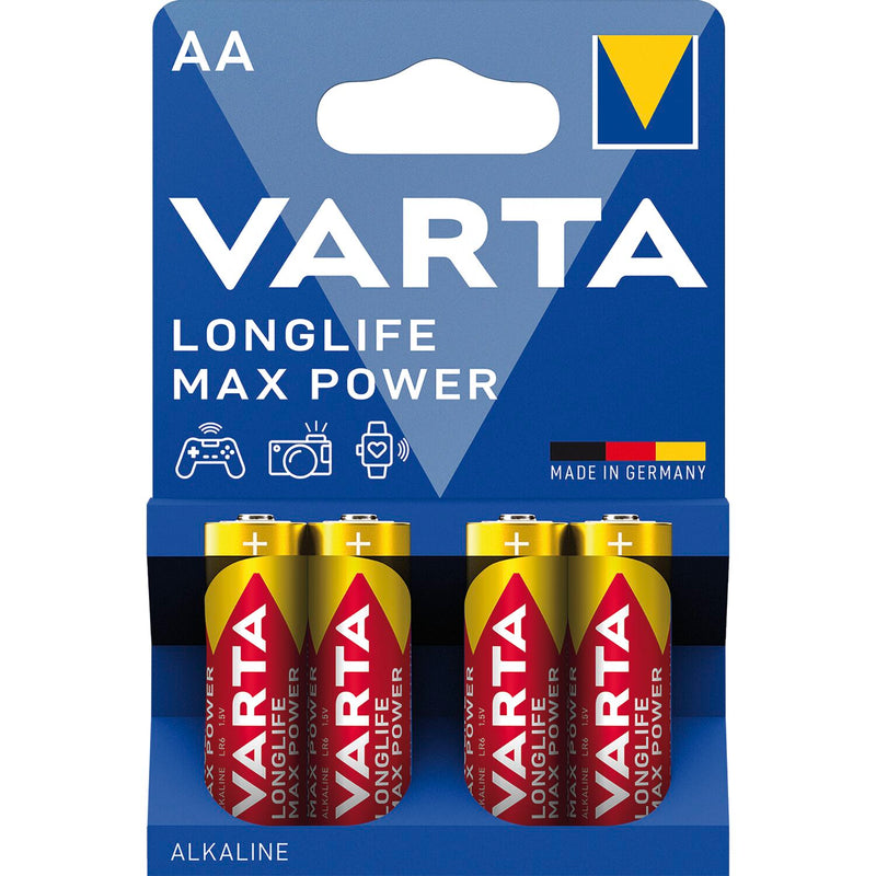 VARTA Batterie Longlife Max Power LR6/AA 1,5 Volt 4 Stück