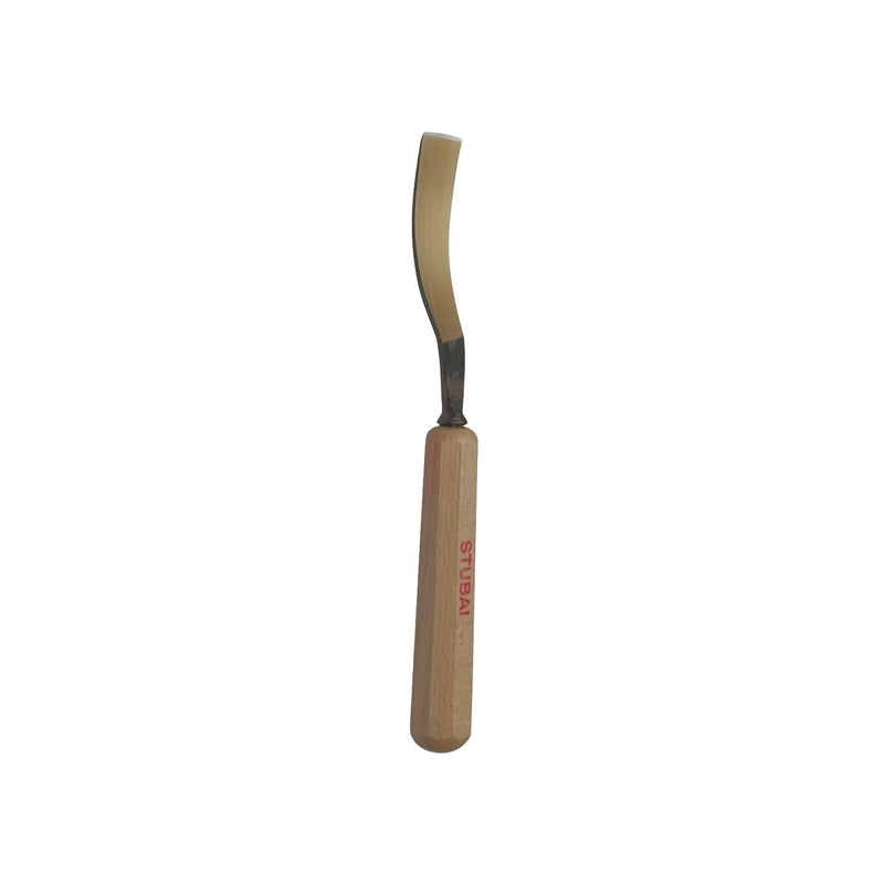 STUBAI Bildhauer-Stechbeitel geschliffen mit Holzheft Form 12 Breite 30 mm