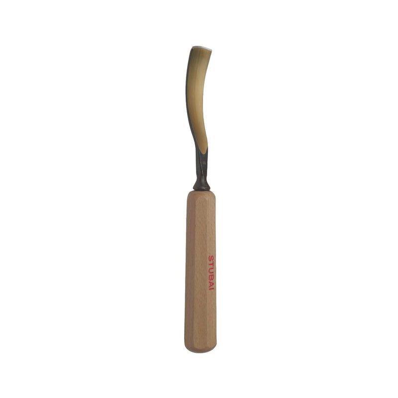 STUBAI Bildhauer-Stechbeitel geschliffen mit Holzheft Form 16 Breite 10 mm