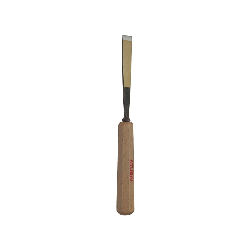 STUBAI Bildhauer-Stechbeitel geschliffen mit Holzheft Form  1 Breite 30 mm