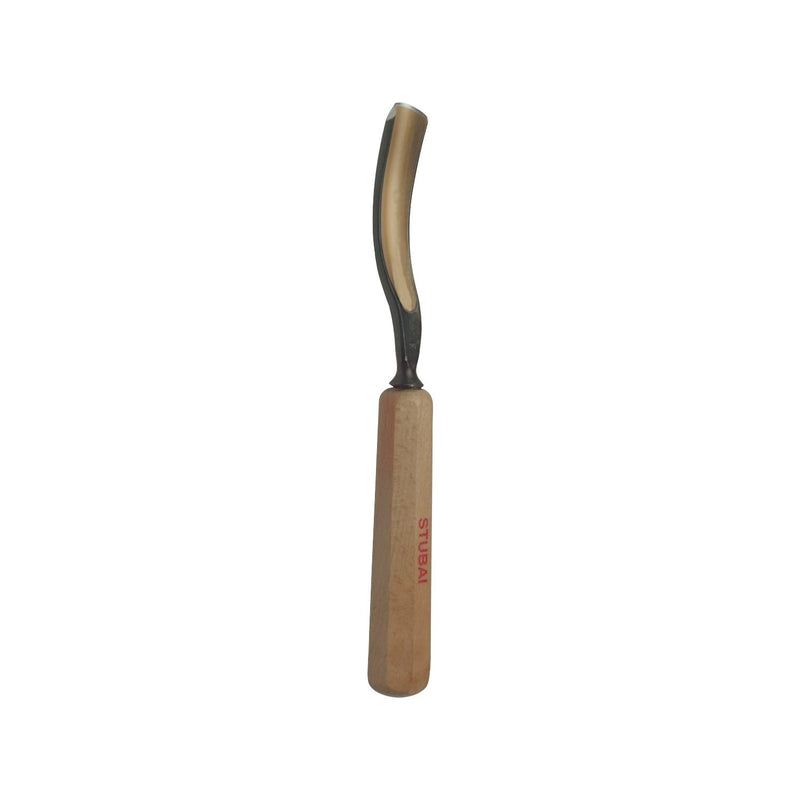STUBAI Bildhauer-Stechbeitel geschliffen mit Holzheft Form 20 Breite 12 mm