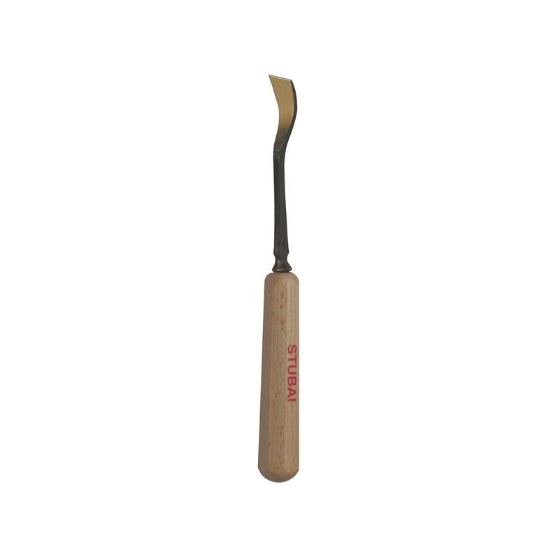 STUBAI Bildhauer-Stechbeitel geschliffen mit Holzheft Form 22 Breite 10 mm