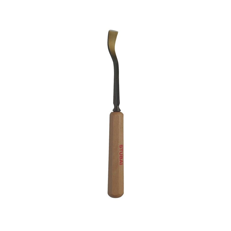 STUBAI Bildhauer-Stechbeitel geschliffen mit Holzheft Form 24 Breite 16 mm