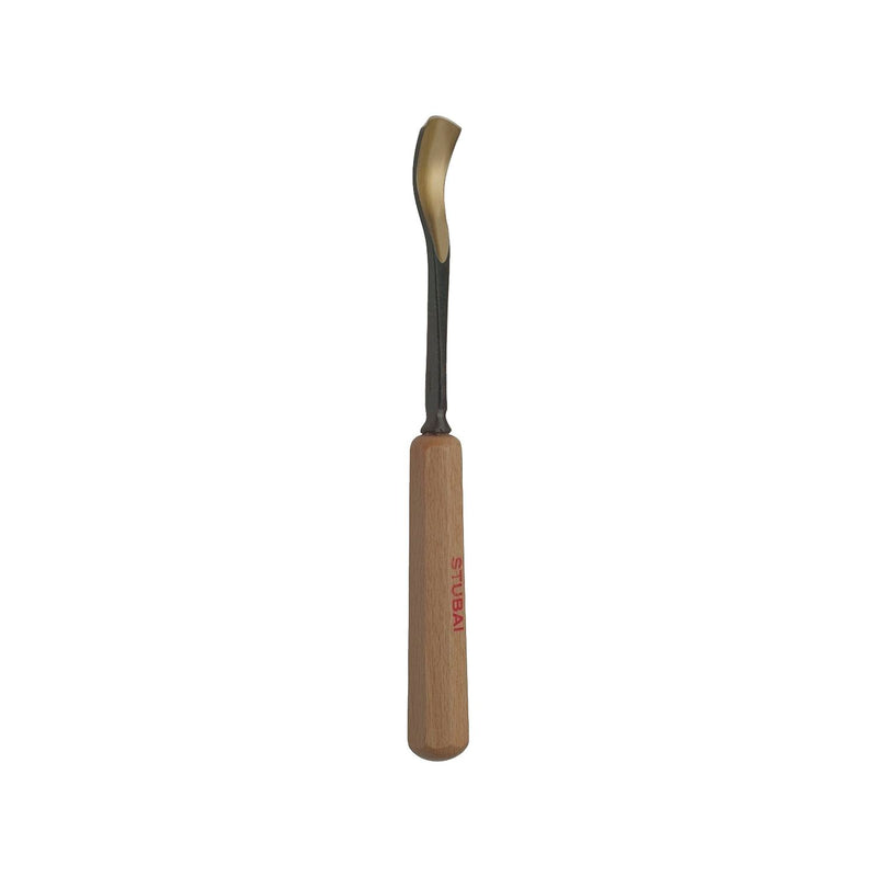 STUBAI Bildhauer-Stechbeitel geschliffen mit Holzheft Form 28 Breite  6 mm