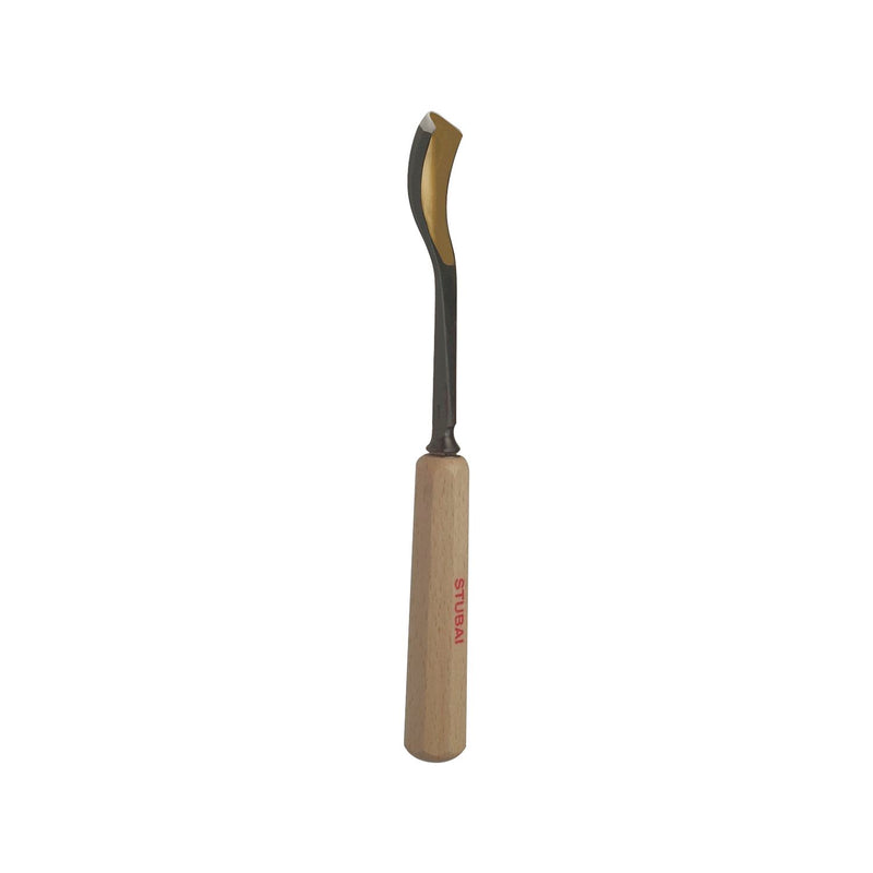 STUBAI Bildhauer-Stechbeitel geschliffen mit Holzheft Form 32 Breite  4 mm