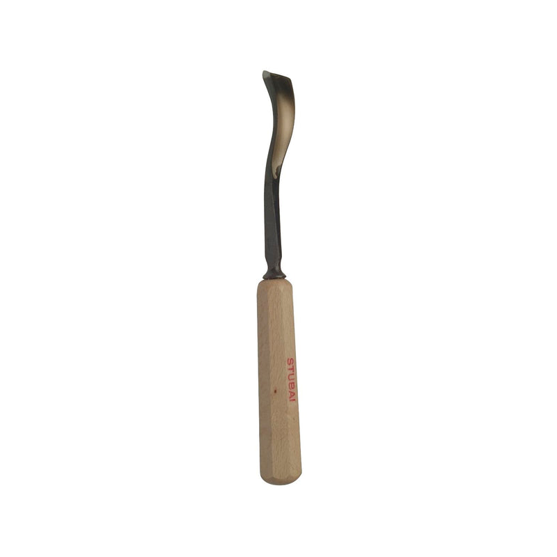 STUBAI Bildhauer-Stechbeitel geschliffen mit Holzheft Form 38 Breite 10 mm