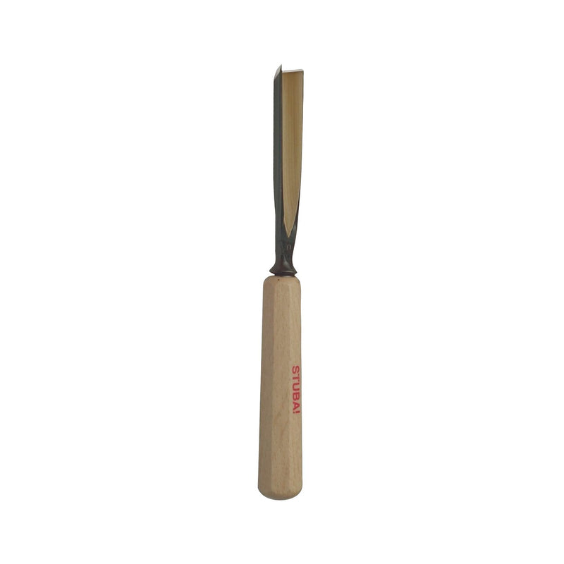 STUBAI Bildhauer-Stechbeitel geschliffen mit Holzheft Form 39 Breite  6 mm