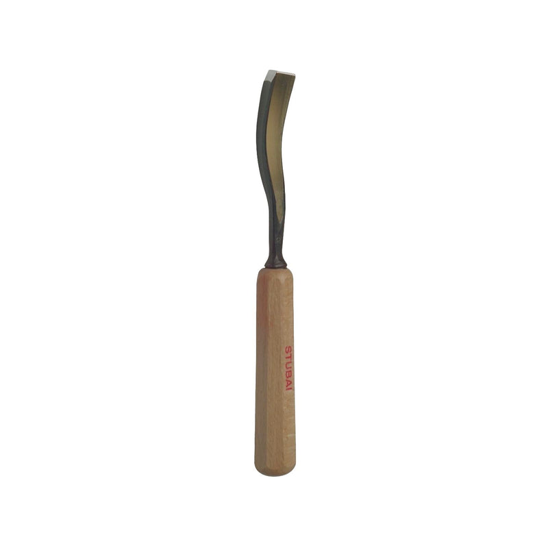 STUBAI Bildhauer-Stechbeitel geschliffen mit Holzheft Form 40 Breite 12 mm
