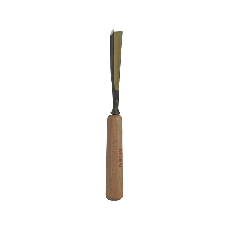 STUBAI Bildhauer-Stechbeitel geschliffen mit Holzheft Form 41 Breite  8 mm