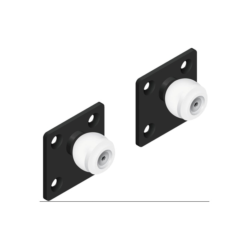 CINETTO Scala Holzschiebeleiter-Set, Stahl schwarz