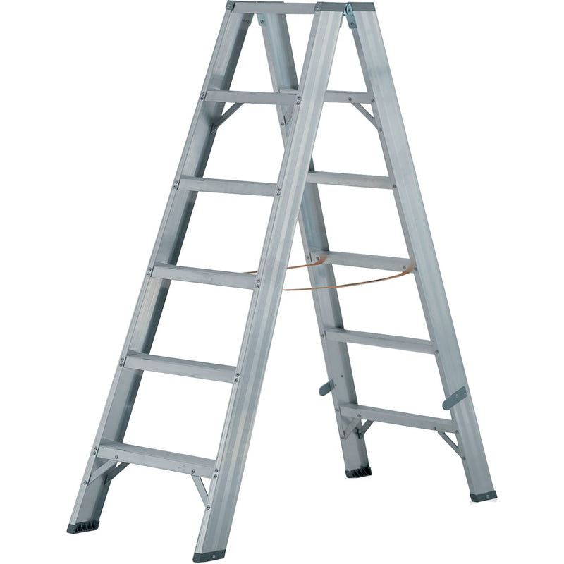 JUST Alu-Stufen-Doppelleiter Type 58 Stufen=12 Länge=3,00 m