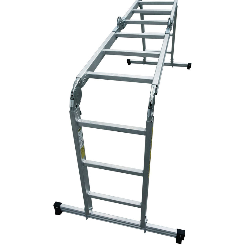 JUST Alu-Vielzweck Industrieleiter Type 75 Sprossen=4x4 Länge=2,43/4,76 m