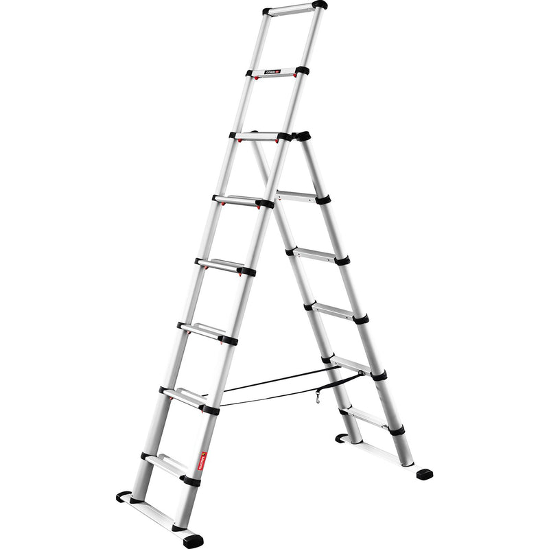 JUST Mehrzweck-Teleskopleiter Telestep 6 + 2 Sprossen 0,71 - 2,3 m