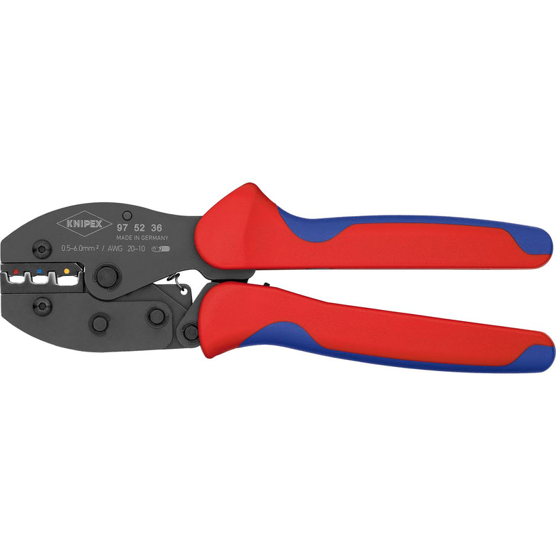 KNIPEX Crimpzange PreciForce® isolierte Kabelschuhe/Steckverbinder 0,5-6 mm²