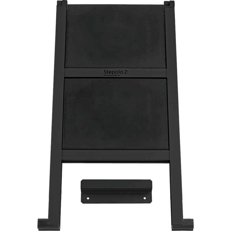 PEKA Klapptritt Stepolo 2 Aluminium Schwarz
