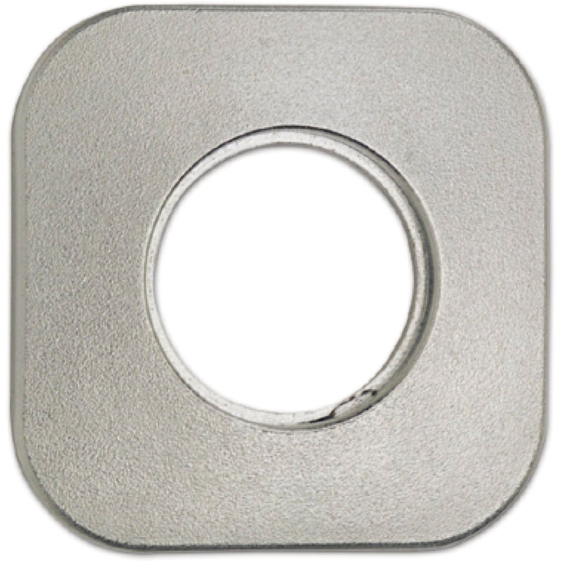 Rosette für Außenzylinder AZ mit Bohrung ø 30 mm, 60 x 60 mm, Stahl vernickelt (ST 1)