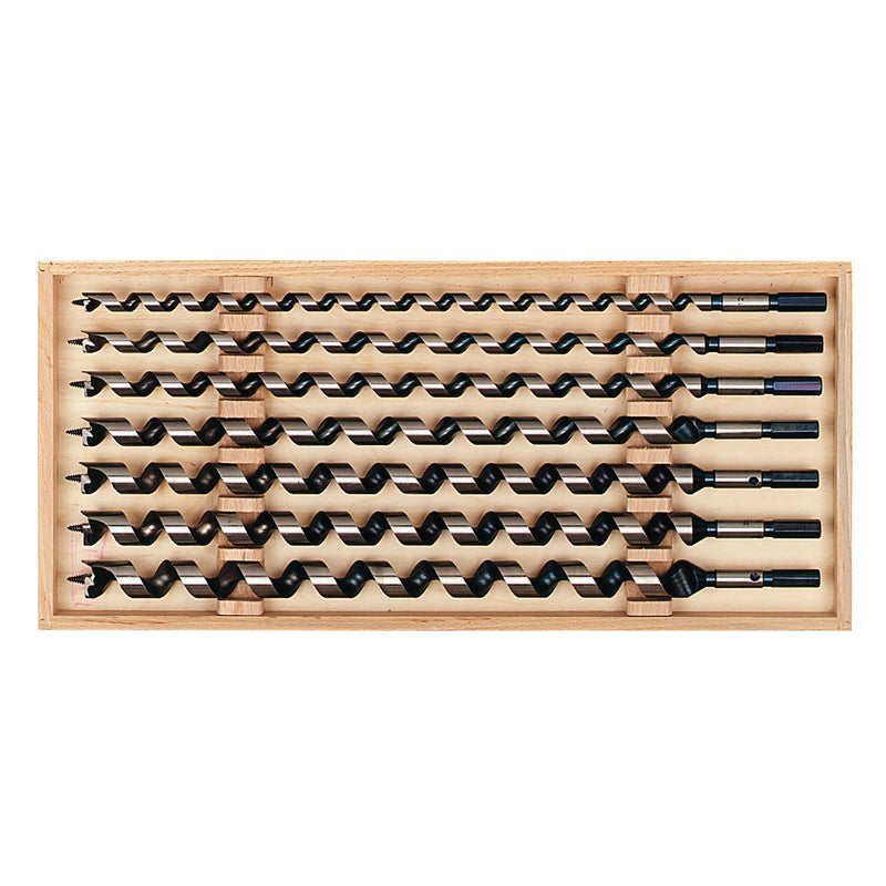 FISCH Schlangenbohrer-Kassette Länge 650 mm 7-teilig in Holzkassette (SA 1)