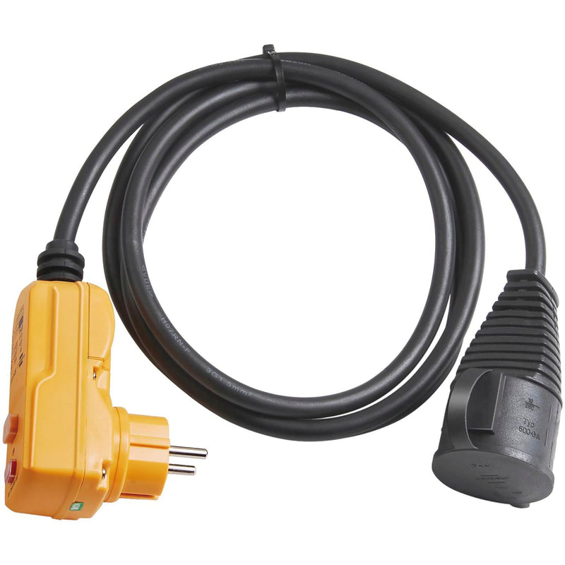 BRENNENSTUHL Personenschutzadapter-Leitung 2 m H07RN-F 3G1,5 schwarz