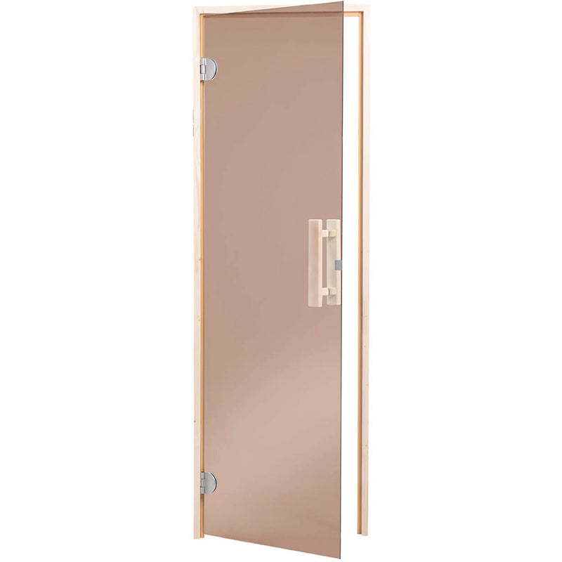 HARVIA Saunatür 650 mm Klarglas 8 mm ESG Holzrahmen Fichte