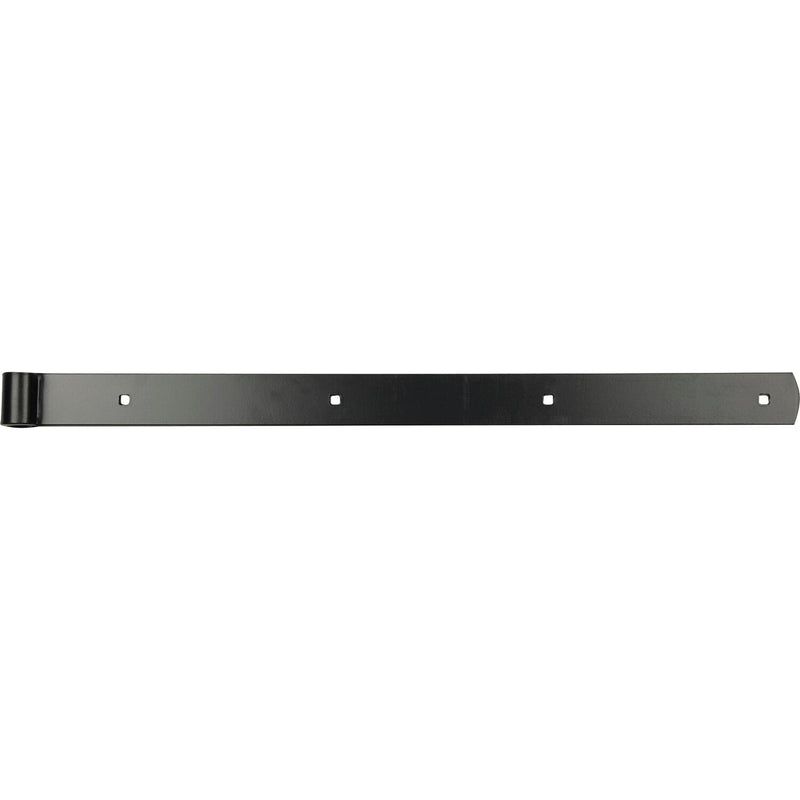 Langbänder einseitig gerollt,ohne Kegel, 1000 x 45 x 5 mm, Stahl schwarz RAL9005