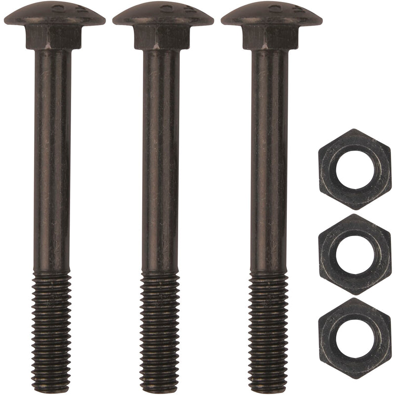 Schraubenset für Langband einseitig 400mm, Schwalbenschwanz, schwarz verzinkt