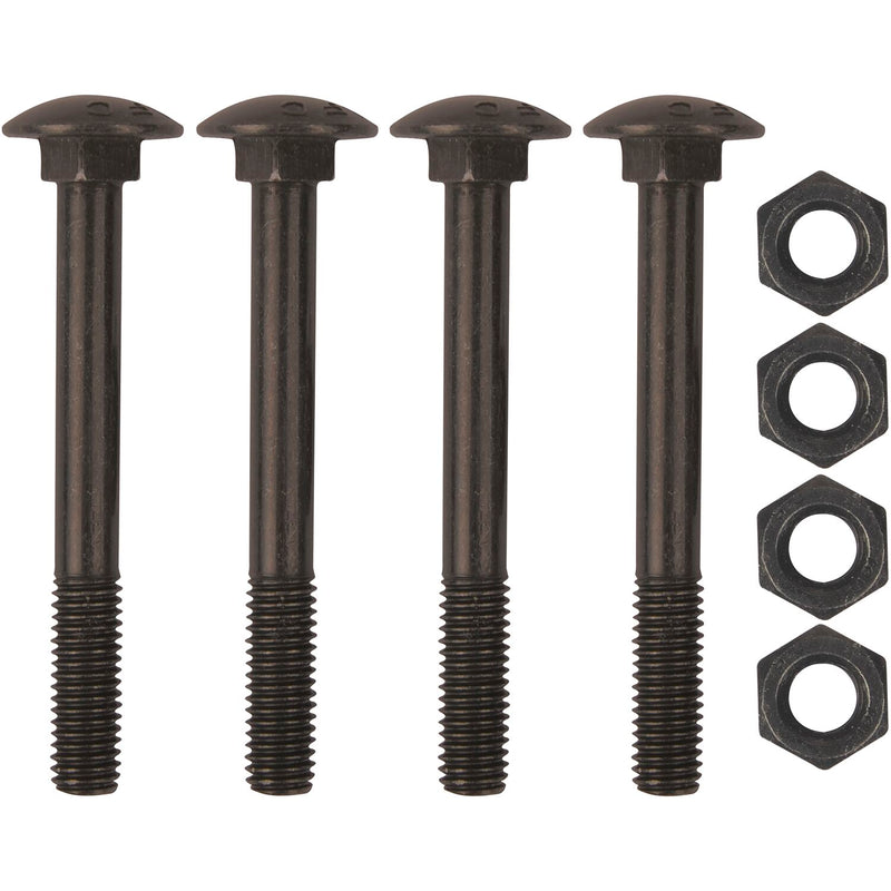 Schraubenset für Langband einseitig 400mm, Schwalbenschwanz, schwarz verzinkt