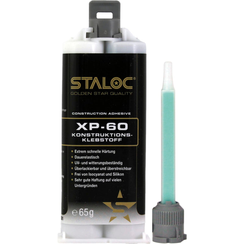 STALOC 2K Konstruktionsklebstoff XP60  grau 65g, + Mischer