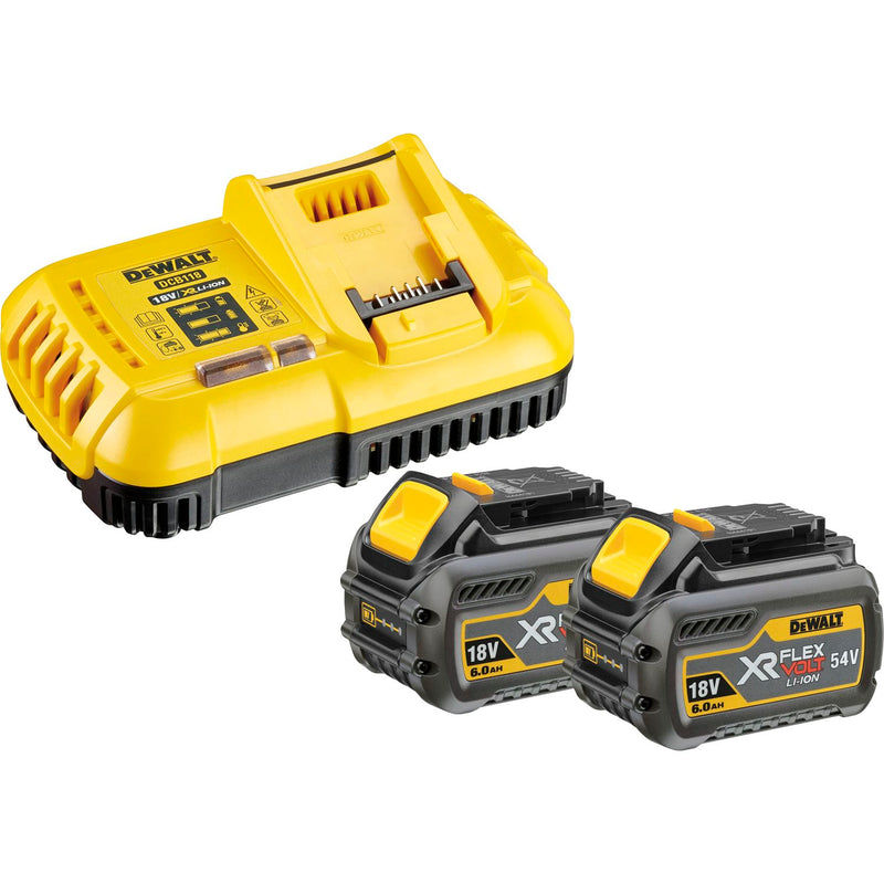 DEWALT Akku-Starterkit-Set DCB118X2 18 Volt/54V 2 Stück 9Ah Akkus und Ladegerät (ST 3)