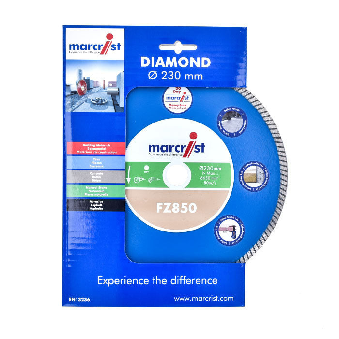 marcrist FZ850 Outdoor Keramik Diamantrennscheibe