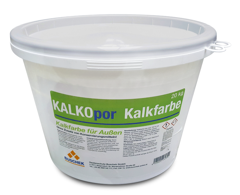 Buschek KALKOpor Kalkfarbe für außen 20kg