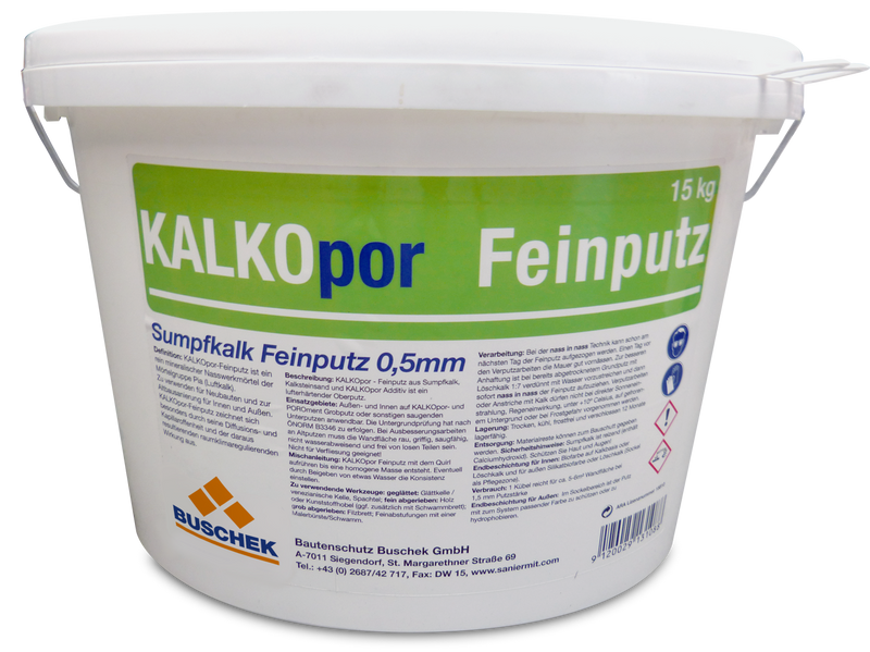 Buschek KALKOpor Feinputz für innen/außen 15kg