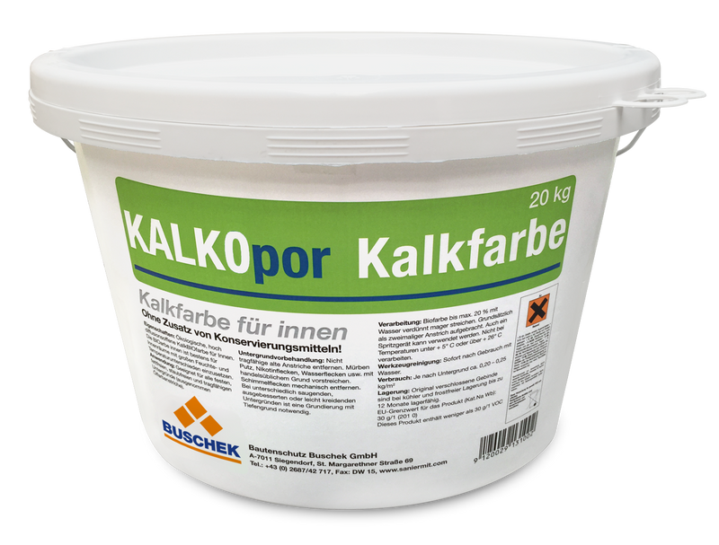 Buschek KALKOpor Kalkfarbe für innen 20kg