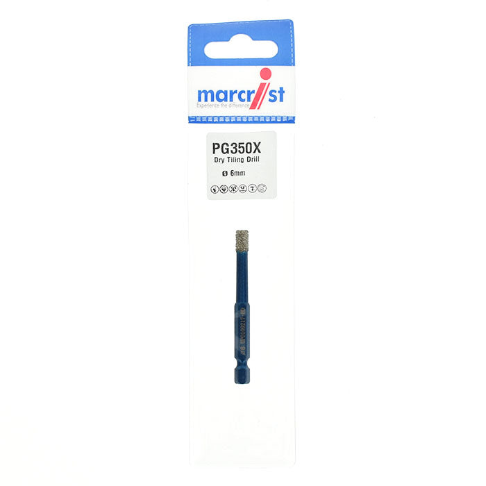 marcrist PG350X-Hex Fliesen- und Feinsteinzeug Trockenbohrer
