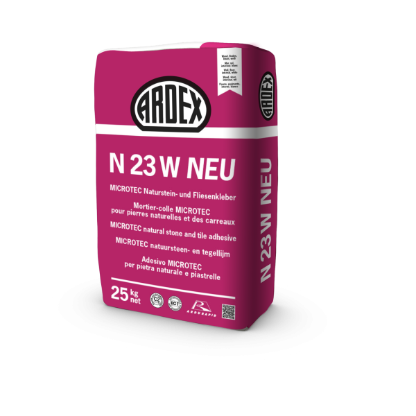 ARDEX N 23 W NEU / MICROTEC Naturstein- und Fliesenkleber, weiß 25kg