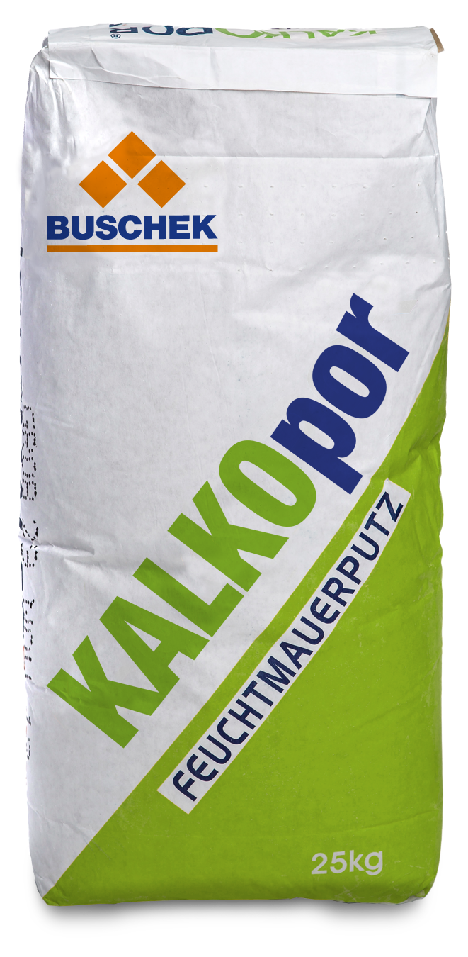 Buschek KALKOpor Grobputz (= Vorspritzer) für innen/außen 25kg