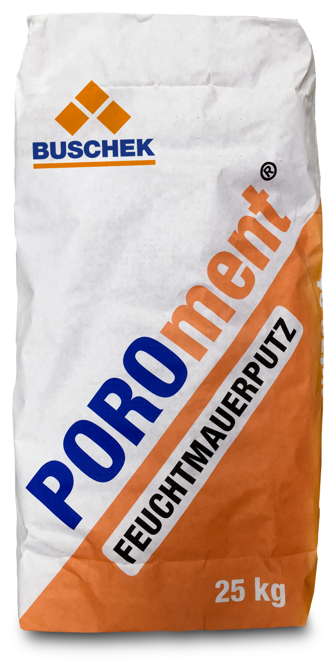Buschek POROment Grobputz (= Vorspritzer) Handputz für innen/außen 25kg