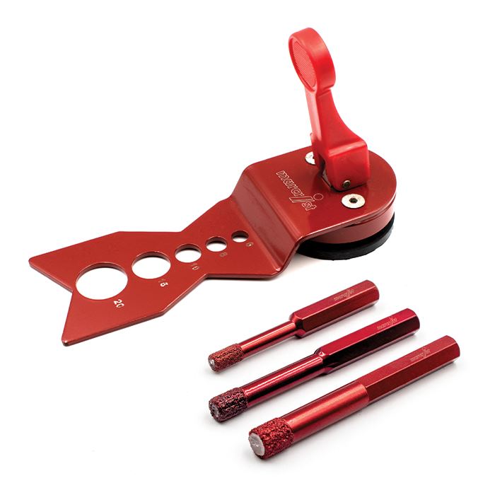 marcrist PG750X - Hex Fliesen- und Feinsteinzeug Trockenbohrerset mit HEX Aufnahme