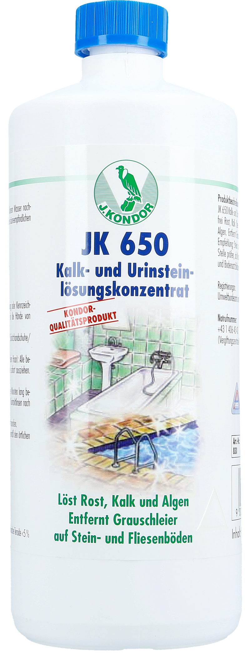 J.KONDOR JK 650 Kalk - und Urinsteinlösungskonzentrat