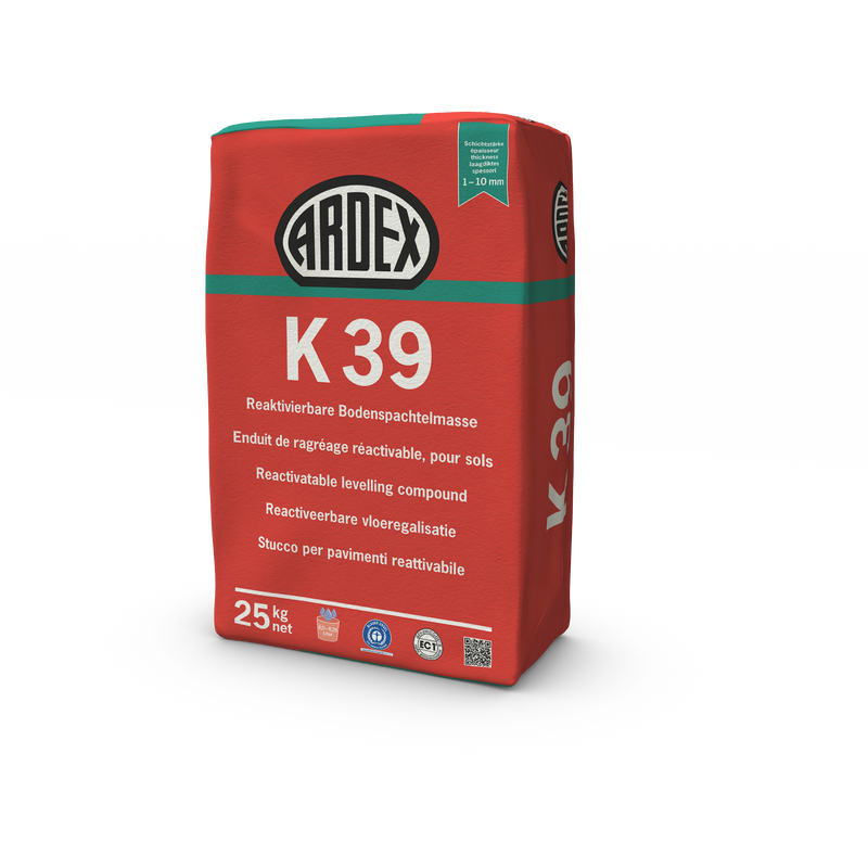 ARDEX K 39 / Reaktivierbare Bodenspachtelmasse 25kg