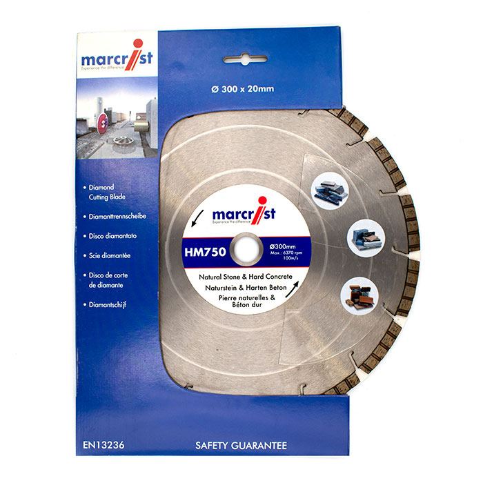 marcrist HM750 Diamantscheibe für Granit und harte Baustoffe