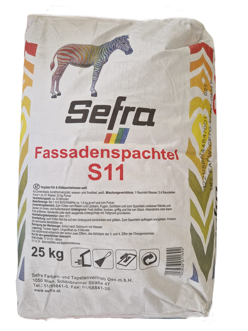 SEFRA S11 Fassadenspachtel 25kg