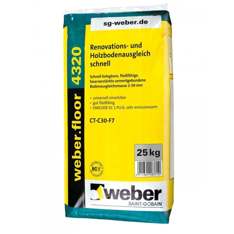 weberfloor 4320 Renovations- und Holzbodenausgleich 25kg
